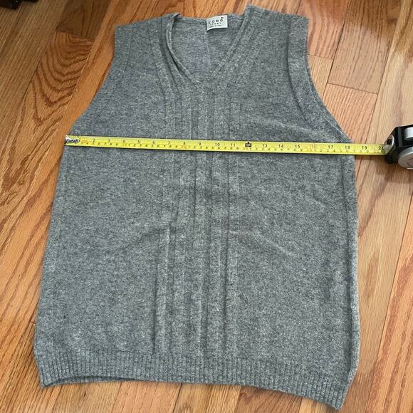 VTG Como Sport Italy Wool Cashmere Sweater Vest Womens M Grey For Repair or DIY - Picture 7 of 10